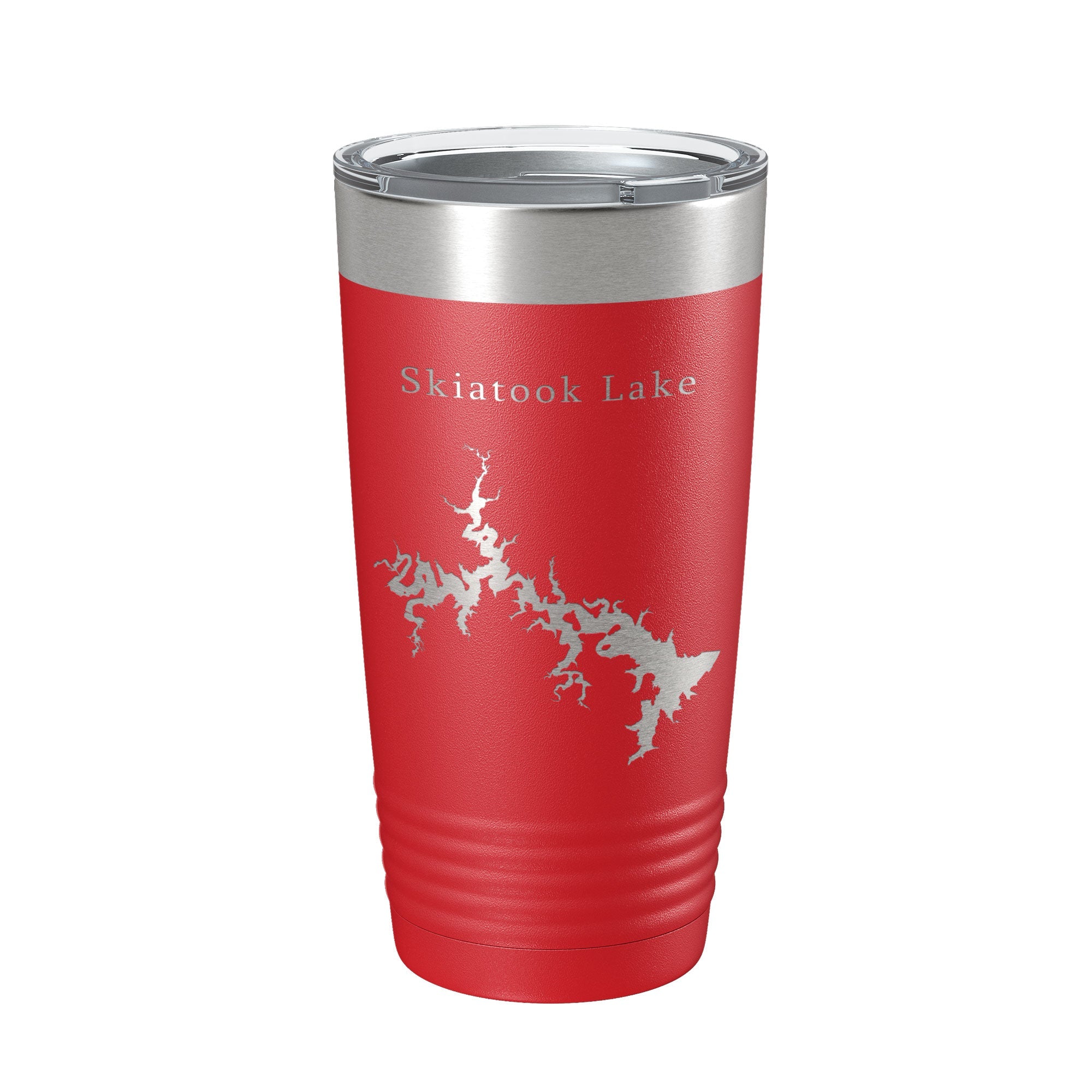 Skiatook Lake Map Tumbler Travel Mug Insulated Laser Engraved Coffee Cup Oklahoma 20 oz