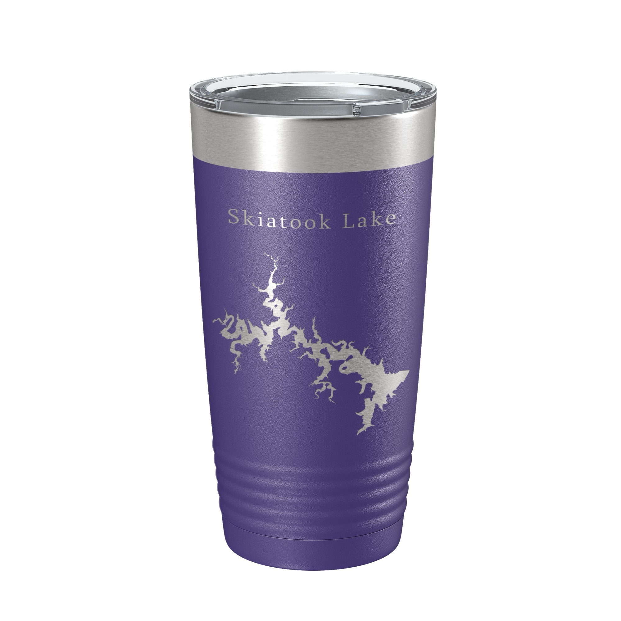 Skiatook Lake Map Tumbler Travel Mug Insulated Laser Engraved Coffee Cup Oklahoma 20 oz