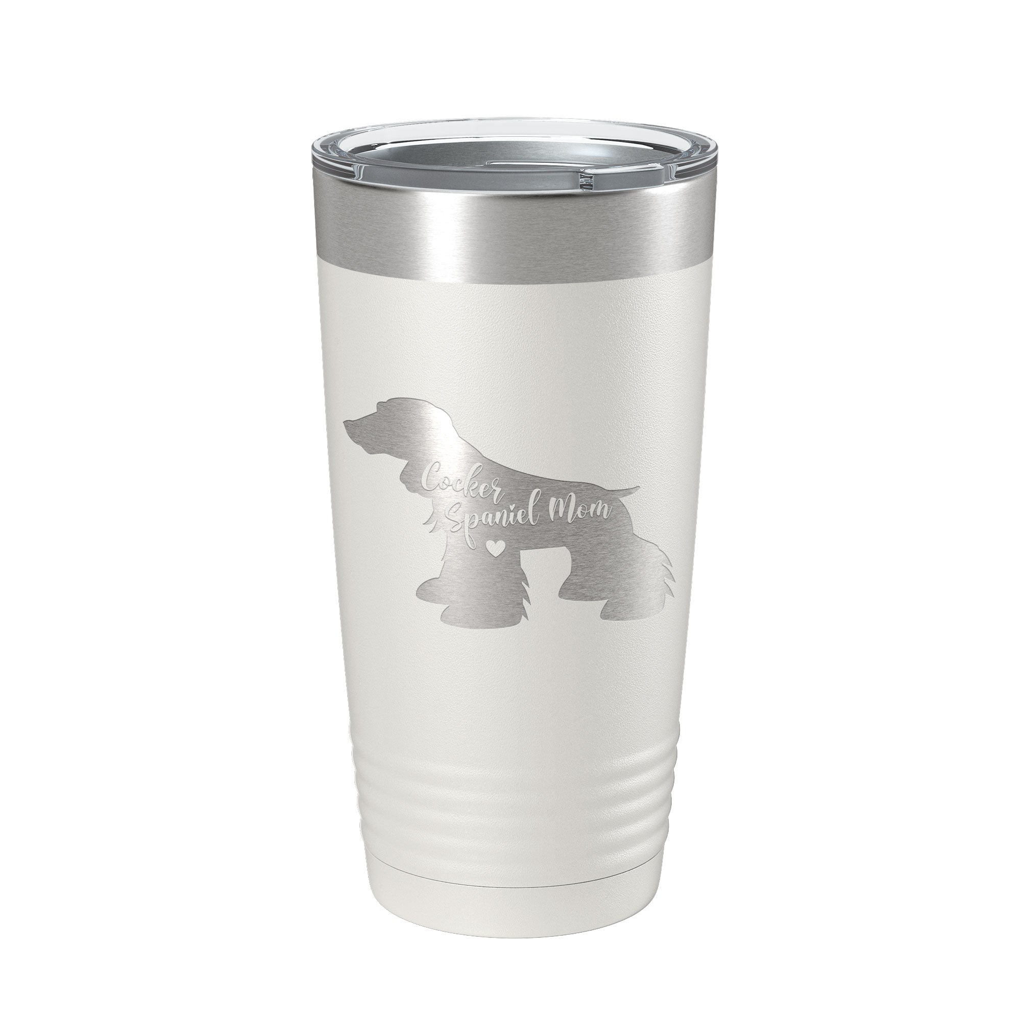 Cocker Spaniel Mom Tumbler Dog Travel Mug Gift Insulated Laser Engraved Coffee Cup 20 oz