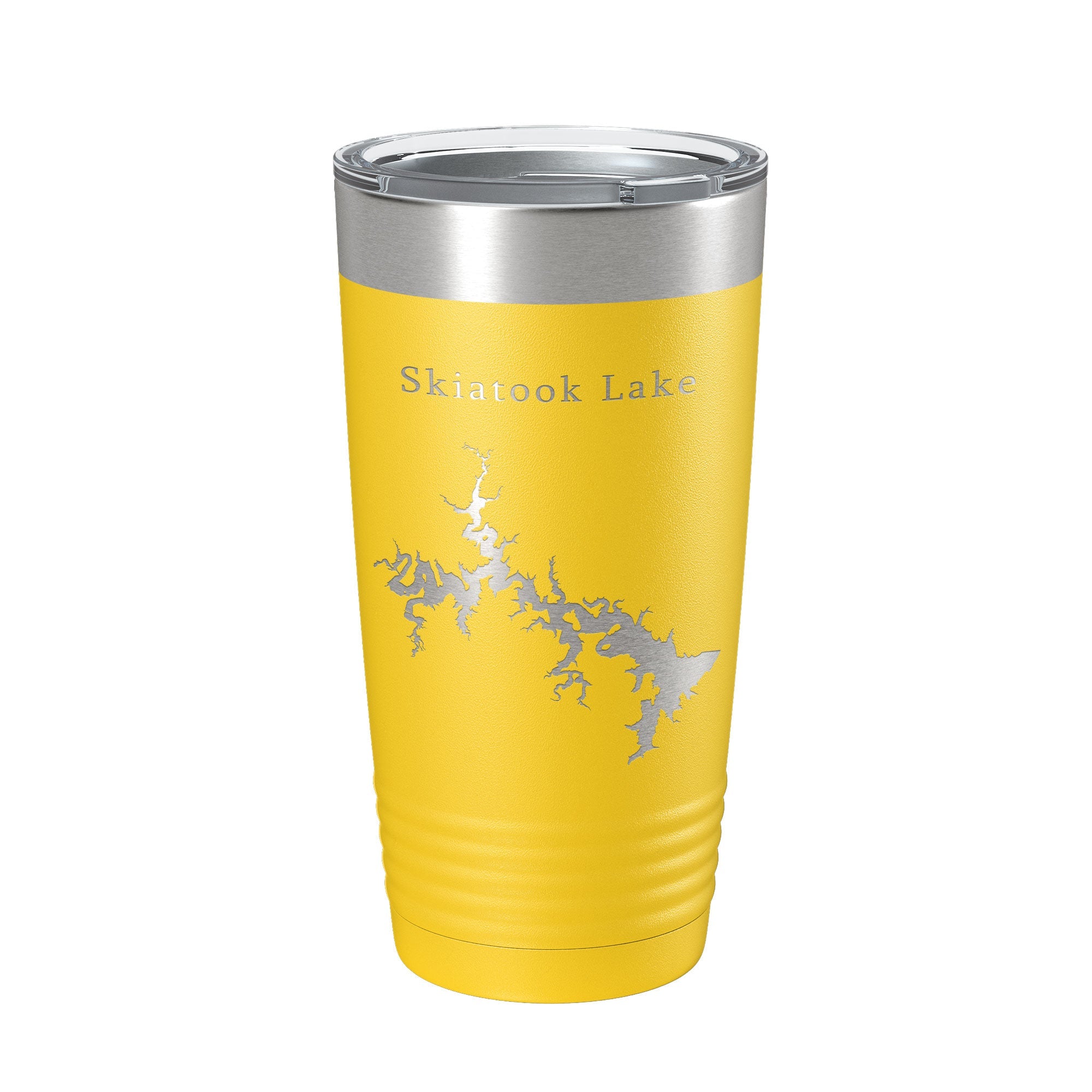 Skiatook Lake Map Tumbler Travel Mug Insulated Laser Engraved Coffee Cup Oklahoma 20 oz