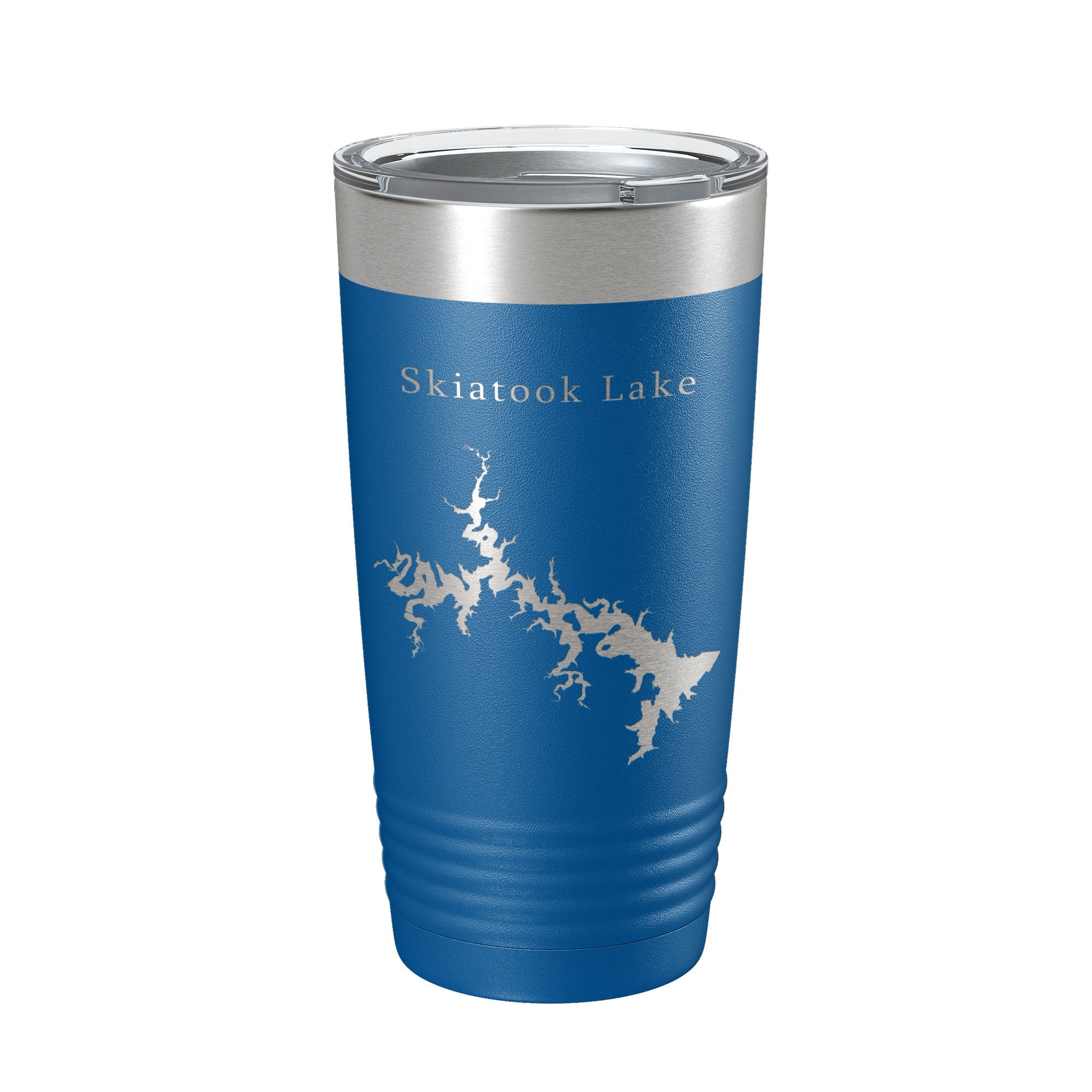 Skiatook Lake Map Tumbler Travel Mug Insulated Laser Engraved Coffee Cup Oklahoma 20 oz