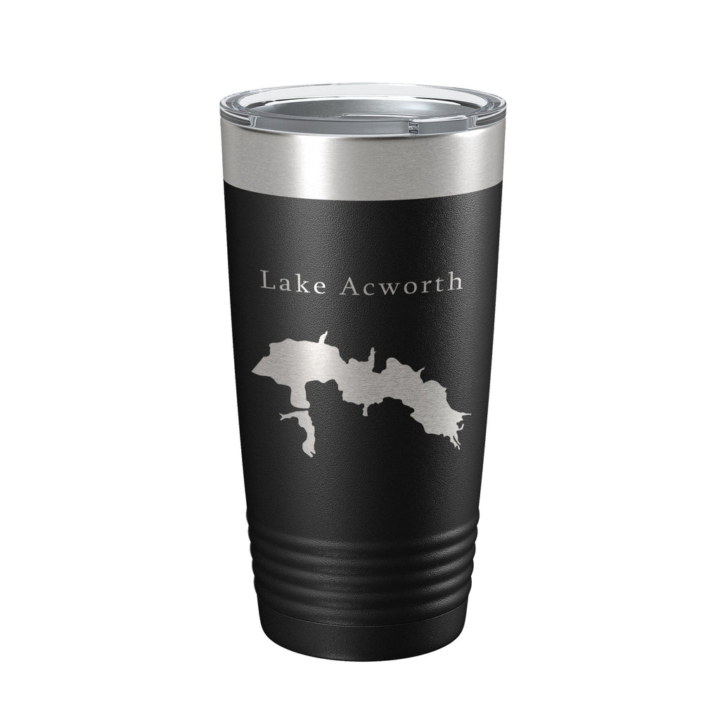 Lake Acworth Map Tumbler Travel Mug Insulated Laser Engraved Coffee Cup Georgia 20 oz