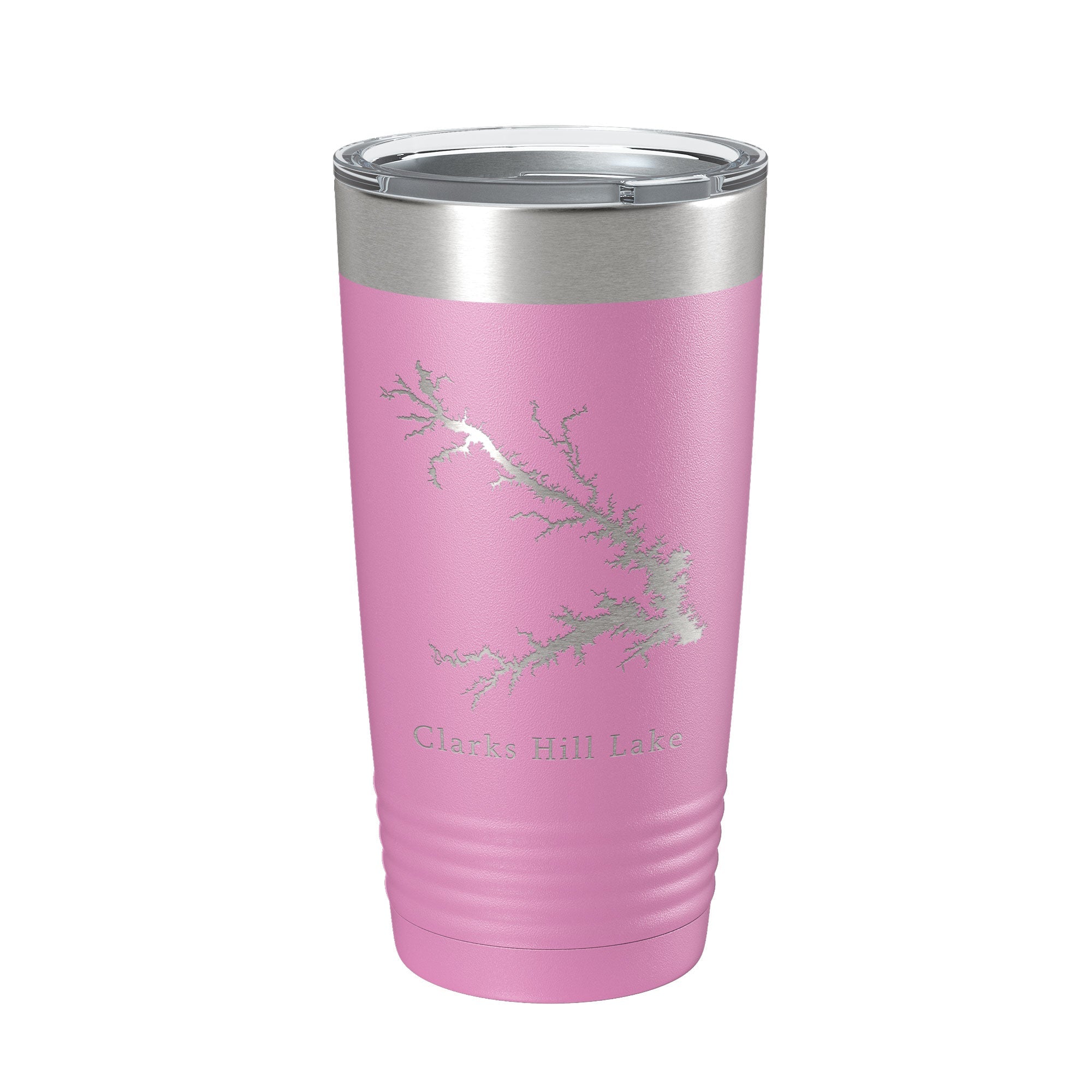 Clarks Hill Lake Map Tumbler Travel Mug Insulated Laser Engraved Coffee Cup J. Strom Thurmond Reservoir GA SC 20 oz