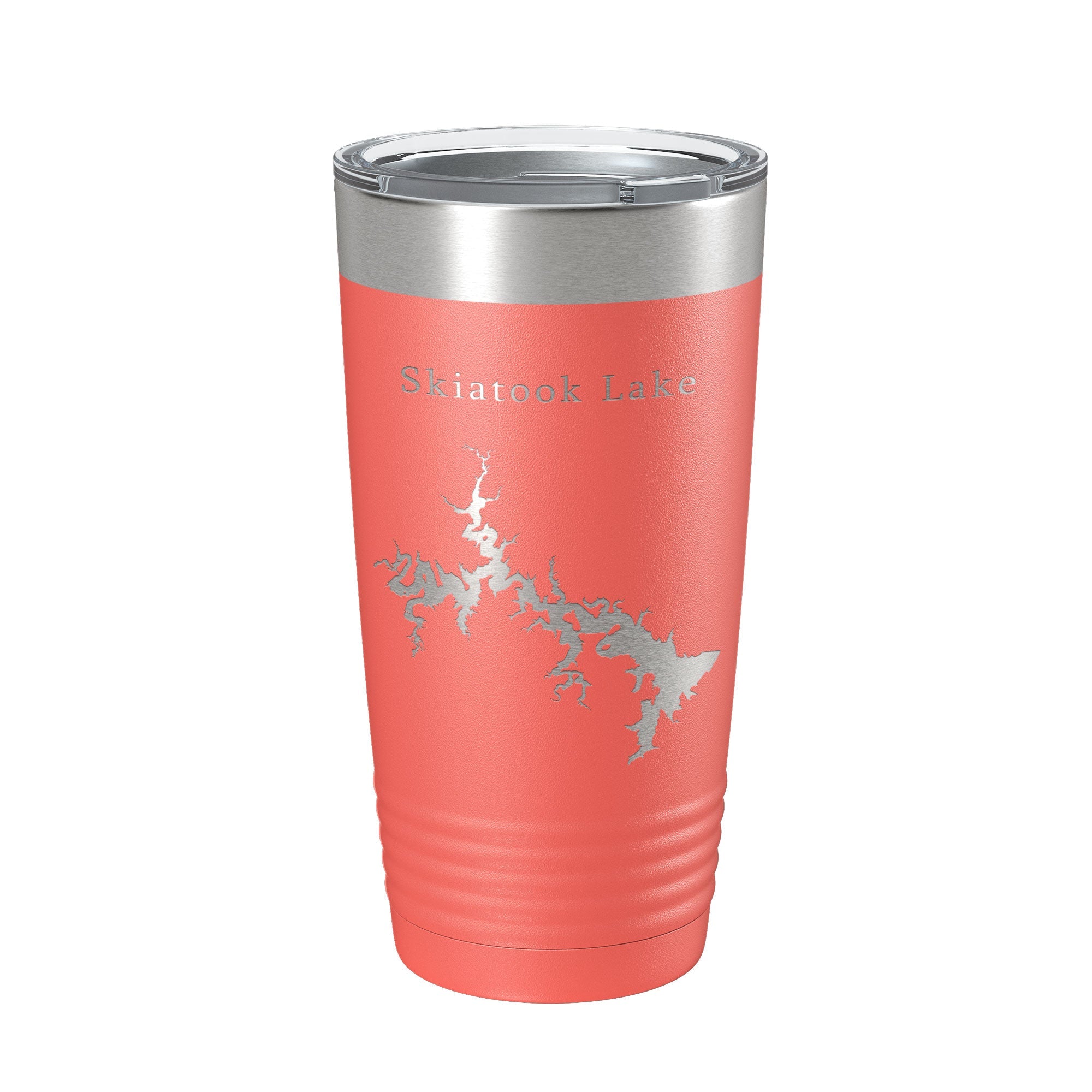 Skiatook Lake Map Tumbler Travel Mug Insulated Laser Engraved Coffee Cup Oklahoma 20 oz