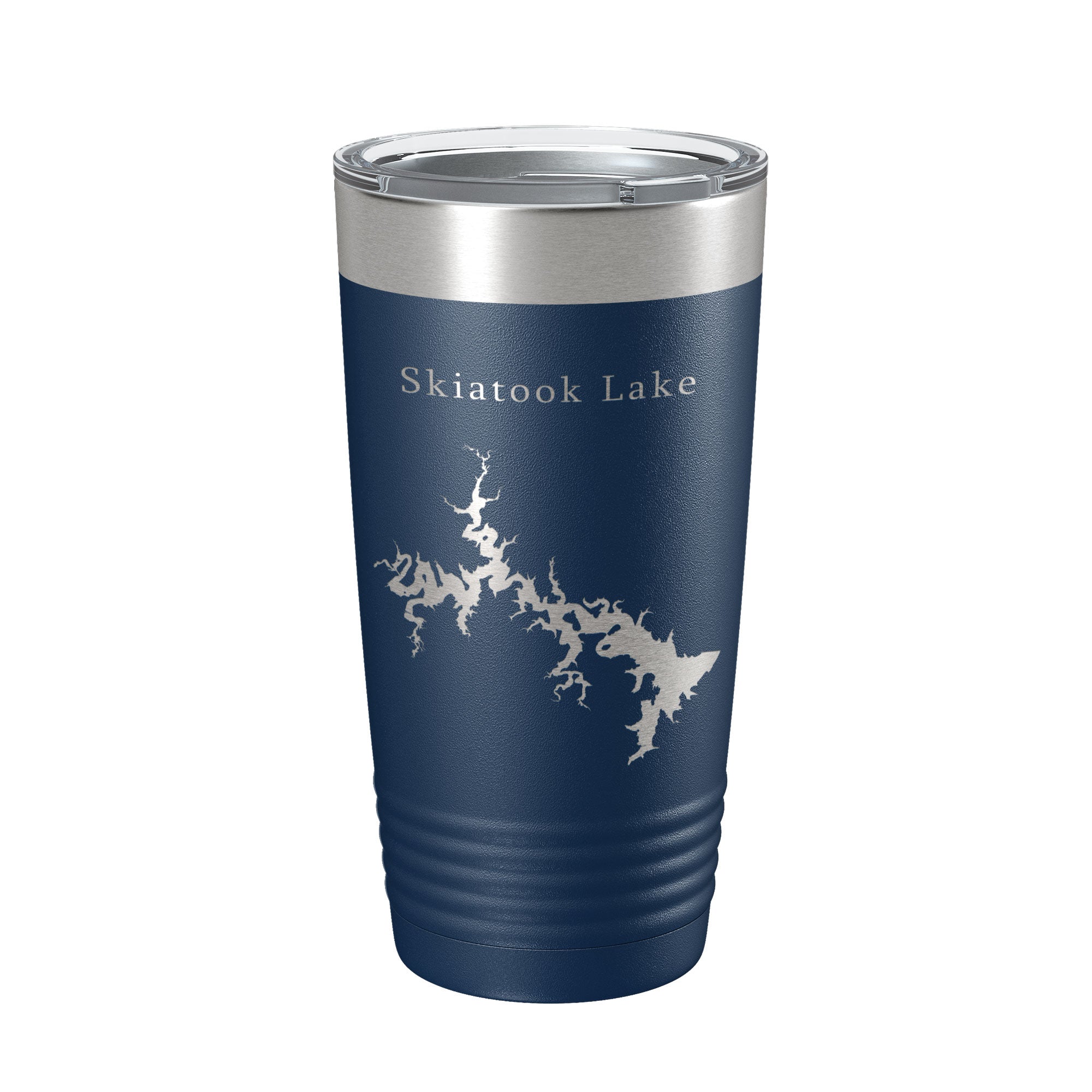 Skiatook Lake Map Tumbler Travel Mug Insulated Laser Engraved Coffee Cup Oklahoma 20 oz
