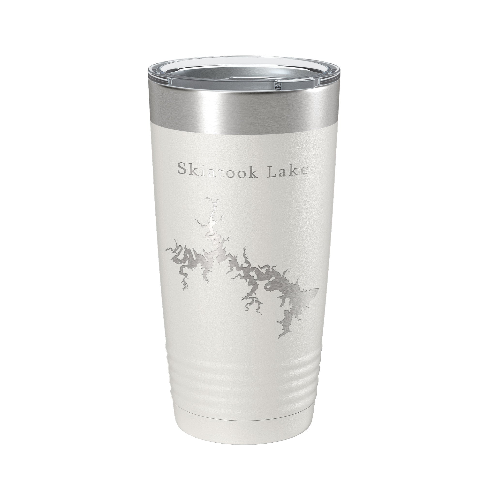 Skiatook Lake Map Tumbler Travel Mug Insulated Laser Engraved Coffee Cup Oklahoma 20 oz