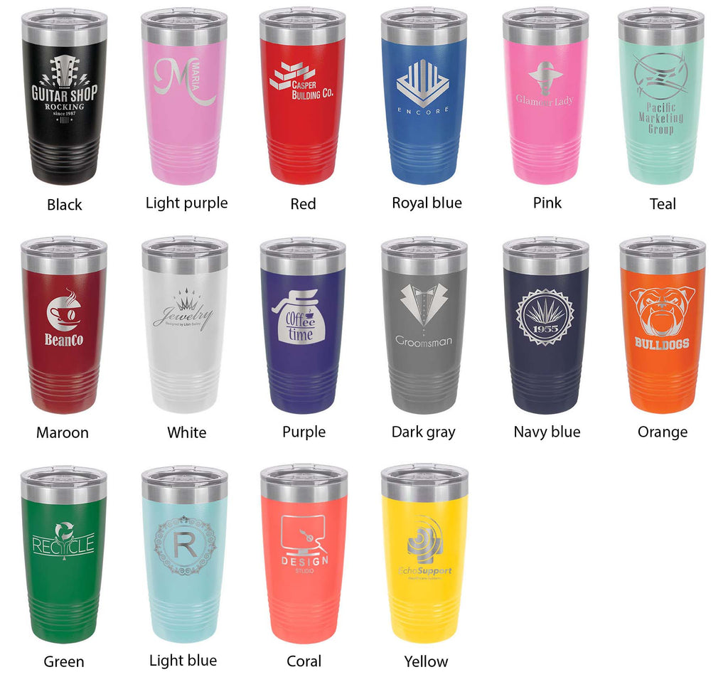 Skiatook Lake Map Tumbler Travel Mug Insulated Laser Engraved Coffee Cup Oklahoma 20 oz