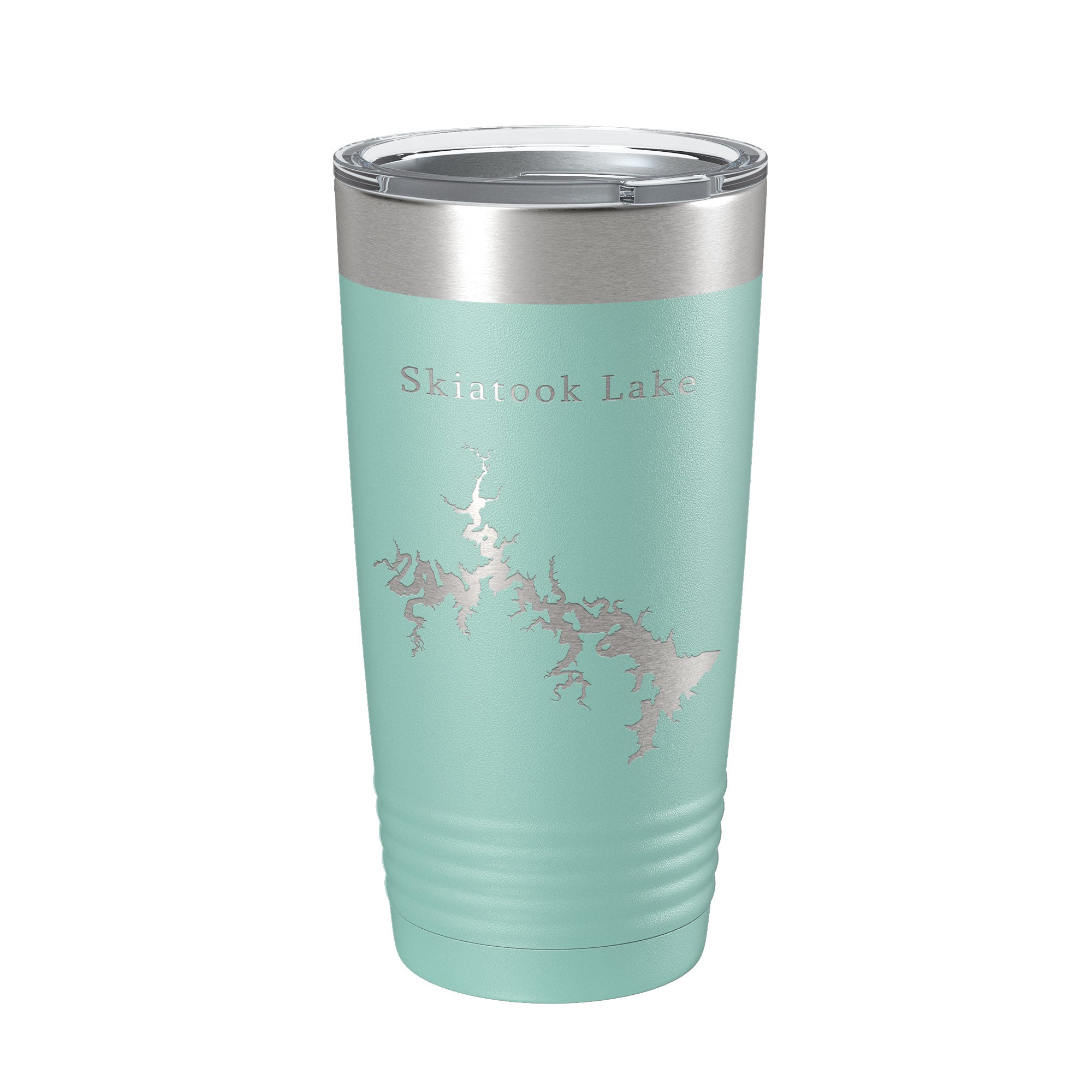 Skiatook Lake Map Tumbler Travel Mug Insulated Laser Engraved Coffee Cup Oklahoma 20 oz