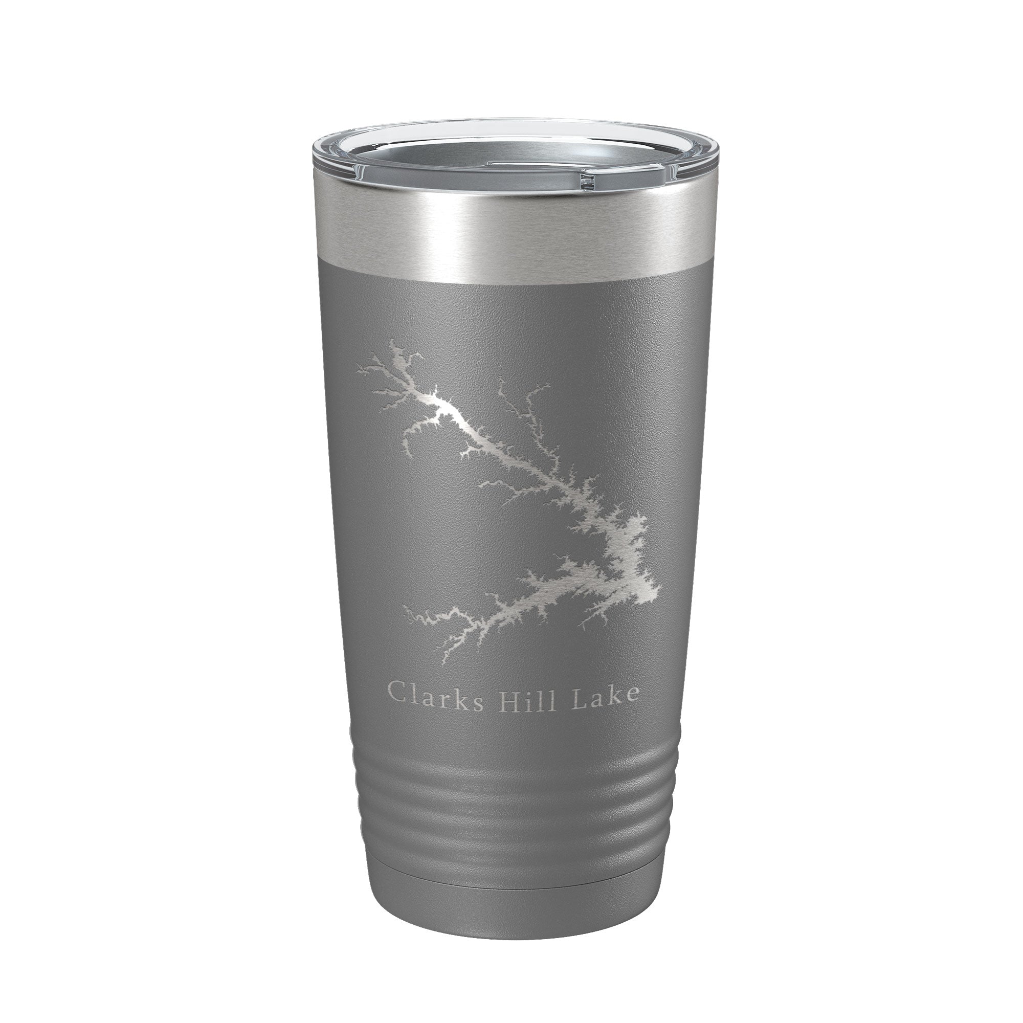 Clarks Hill Lake Map Tumbler Travel Mug Insulated Laser Engraved Coffee Cup J. Strom Thurmond Reservoir GA SC 20 oz